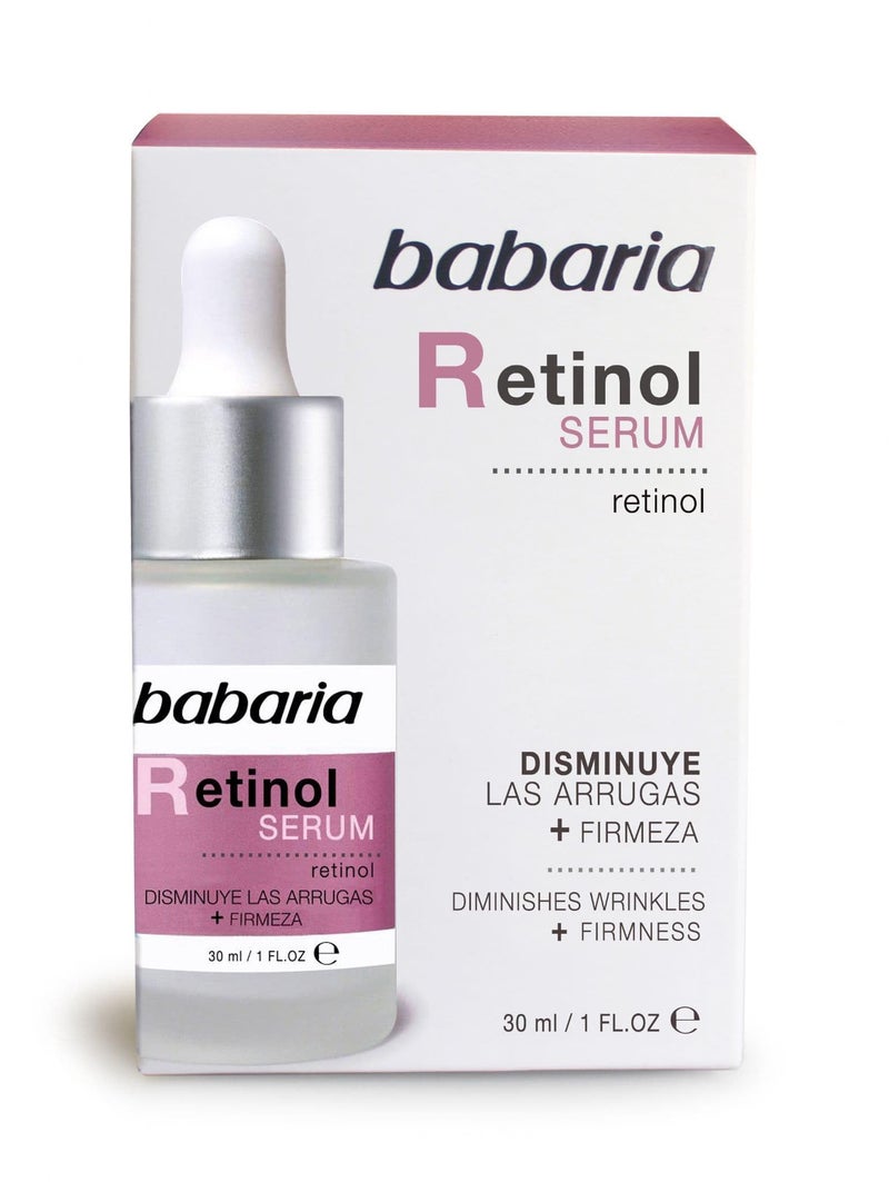 Babaria Retinol Face Serum, 1 oz - Facial Moisturizer for Skin Care - Anti Aging Serum to Reduce Appearance of Wrinkles - Improves Firmness and Elasticity - Light, Fast-Absorbing, Vegan Formula - Image 1
